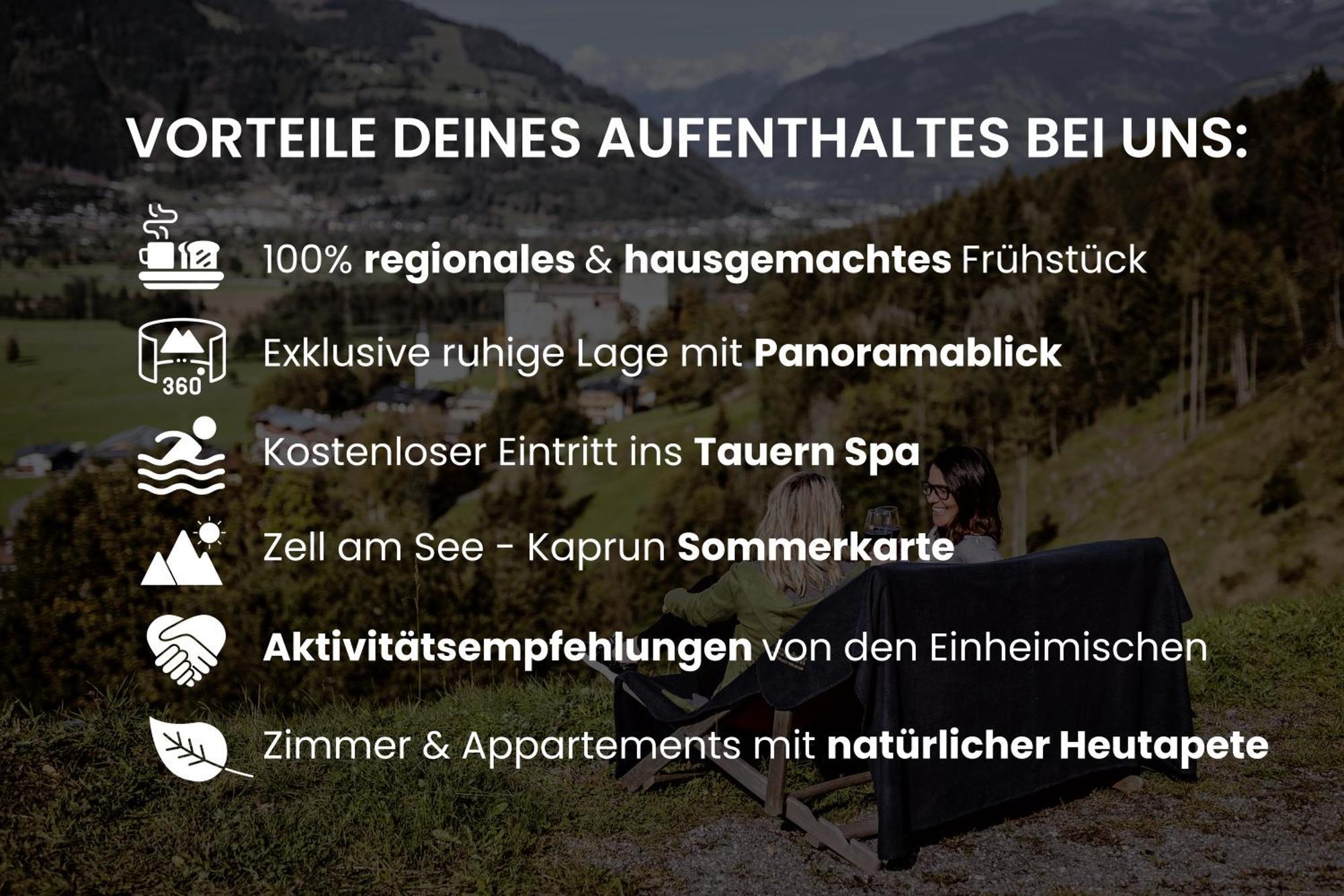 Panorama Hotel Guggenbichl - Inkl Sommerkarte, Einmaliger Eintritt Ins Tauern Spa & Bester Ausblick Ueber Kaprun Buitenkant foto
